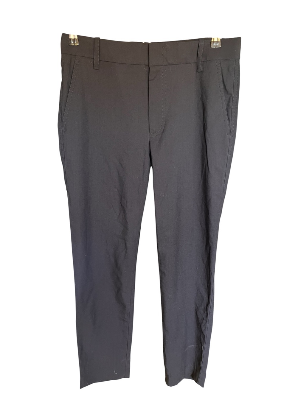 Vince Black Wool Slim Dress Pants 4